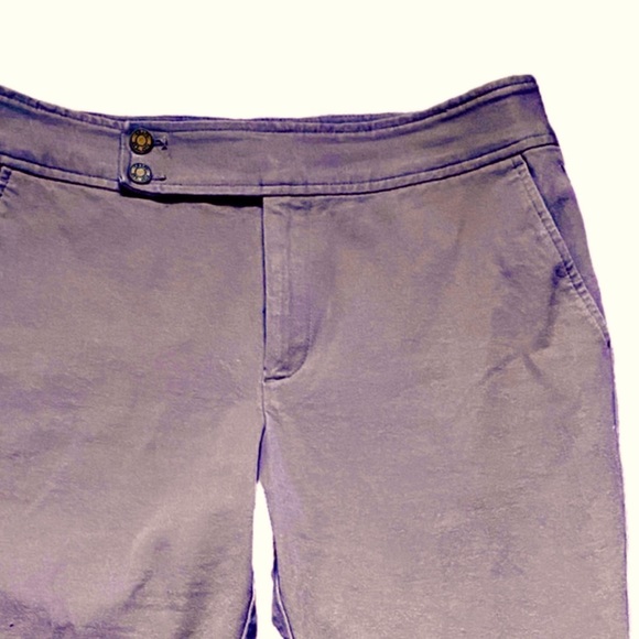 Chaps Classic Capri Khaki Pants , Relaxed Fit Capri Pants , Womens Capri Jeans - Picture 4 of 9